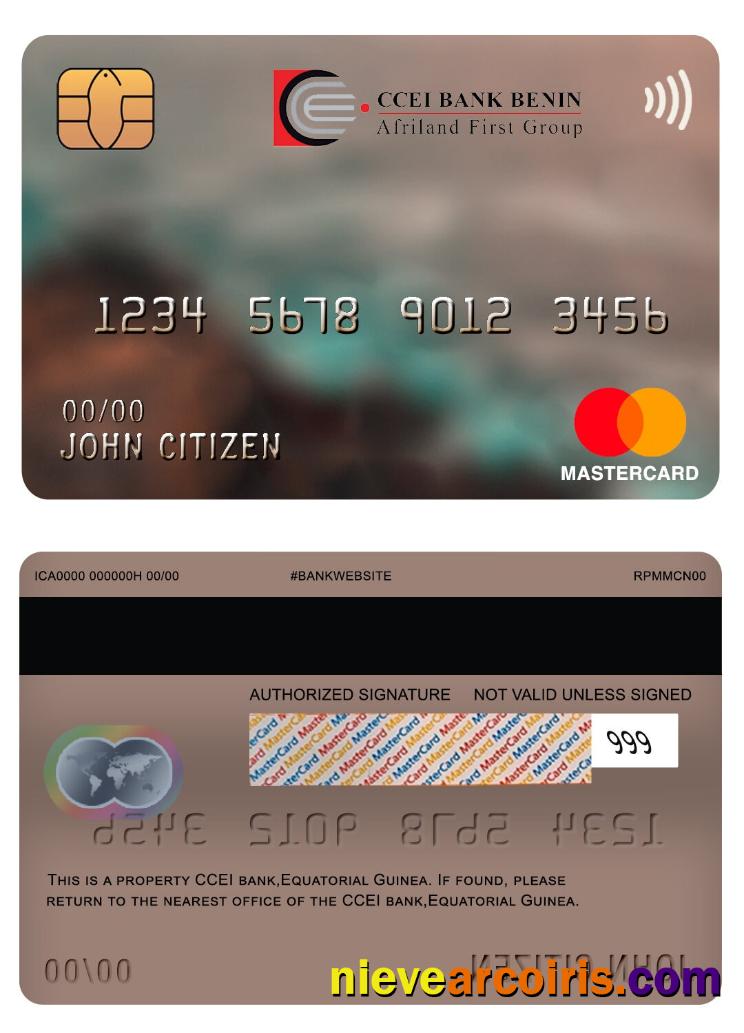 Equatorial Guinea CCEI bank mastercard